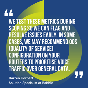 This graphic visually represents a quote by Darren Corbett that says, "This is why comparing UCaaS quotes like-for-like isn’t easy. Two proposals may list “Horizon” or “Evolve” on the cover, but unless you know what’s included and what isn’t, the headline figure tells you very little about real value."
