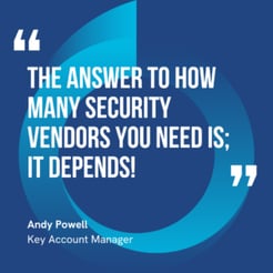 The graphic visually represents a quote by Andy Powell that says, "Do you know what your users are doing, where they're going, what they're using?"