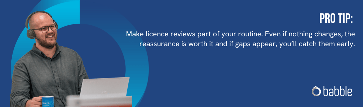 Make Microsoft 365 licence reviews routine.